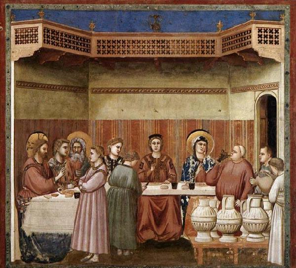 GIOTTO di Bondone Marriage at Cana china oil painting image